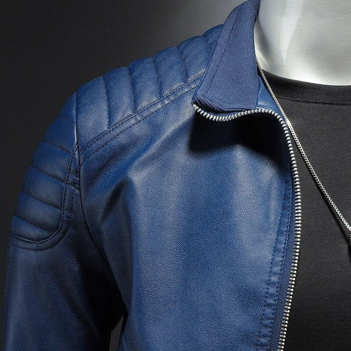 EMORY - CLASSIC BIKER MEN'S LEATHER JACKET 6