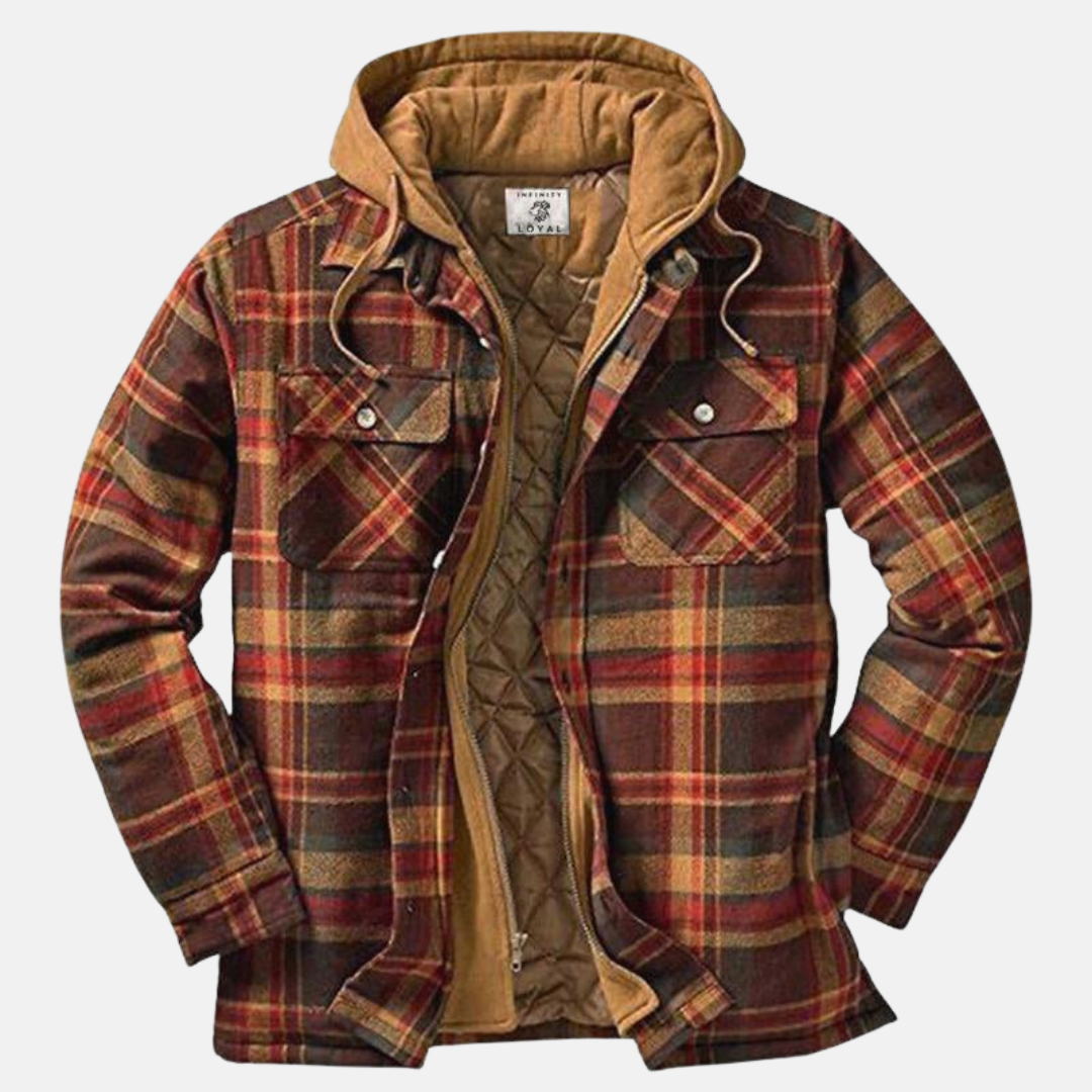 ERICH | MEN'S CHECK JACKET CASUAL WARM LINED 1