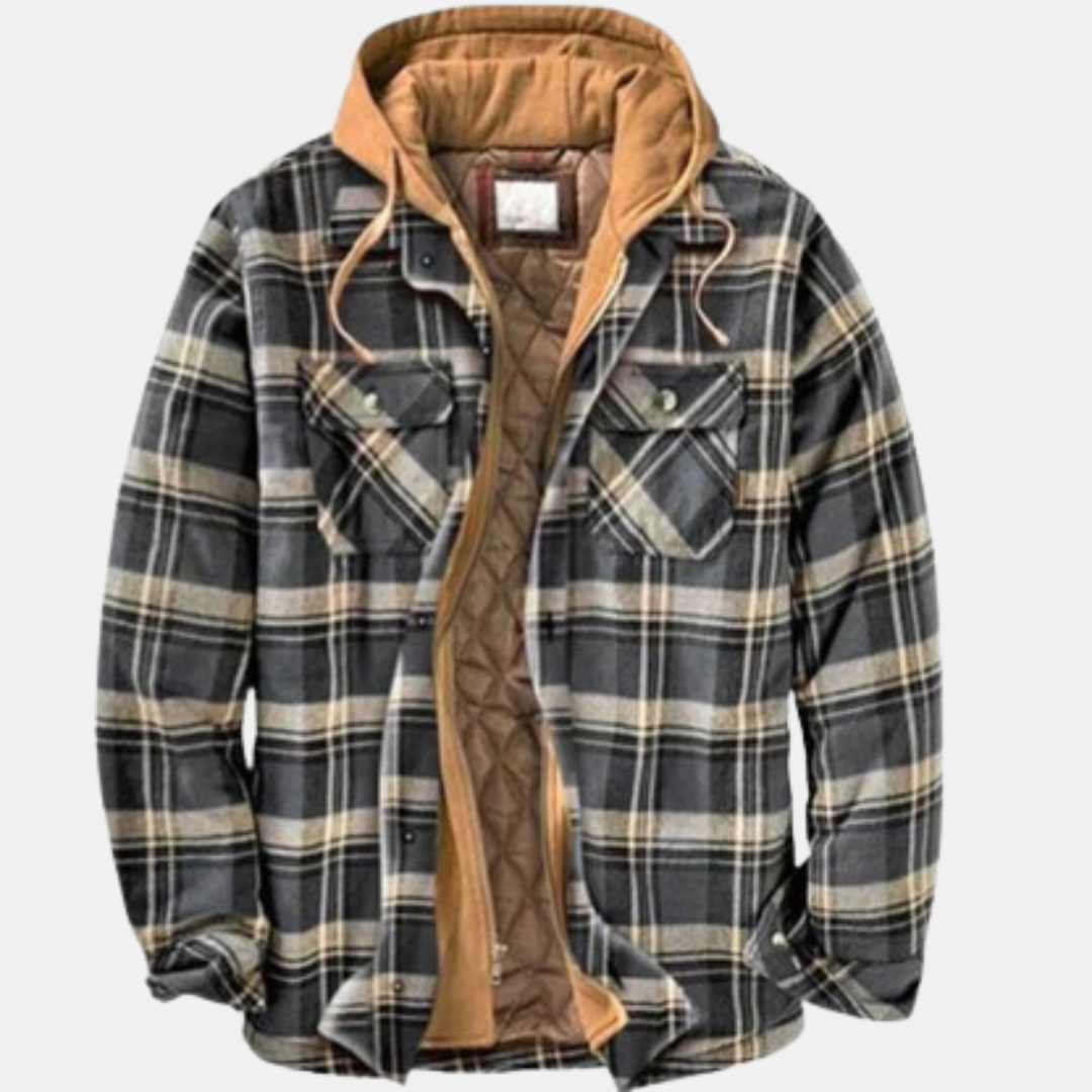 ERICH | MEN'S CHECK JACKET CASUAL WARM LINED 10