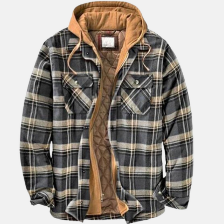 ERICH | MEN'S CHECK JACKET CASUAL WARM LINED 10