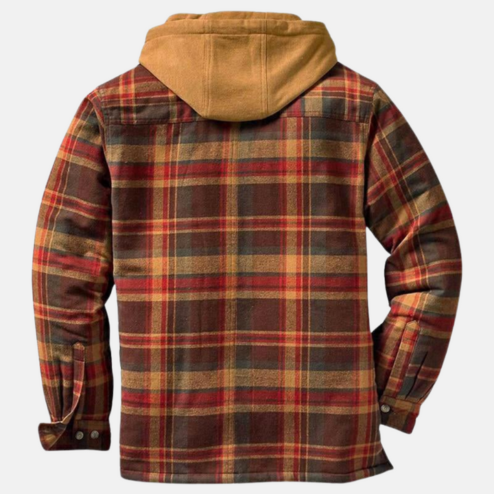 ERICH | MEN'S CHECK JACKET CASUAL WARM LINED 12
