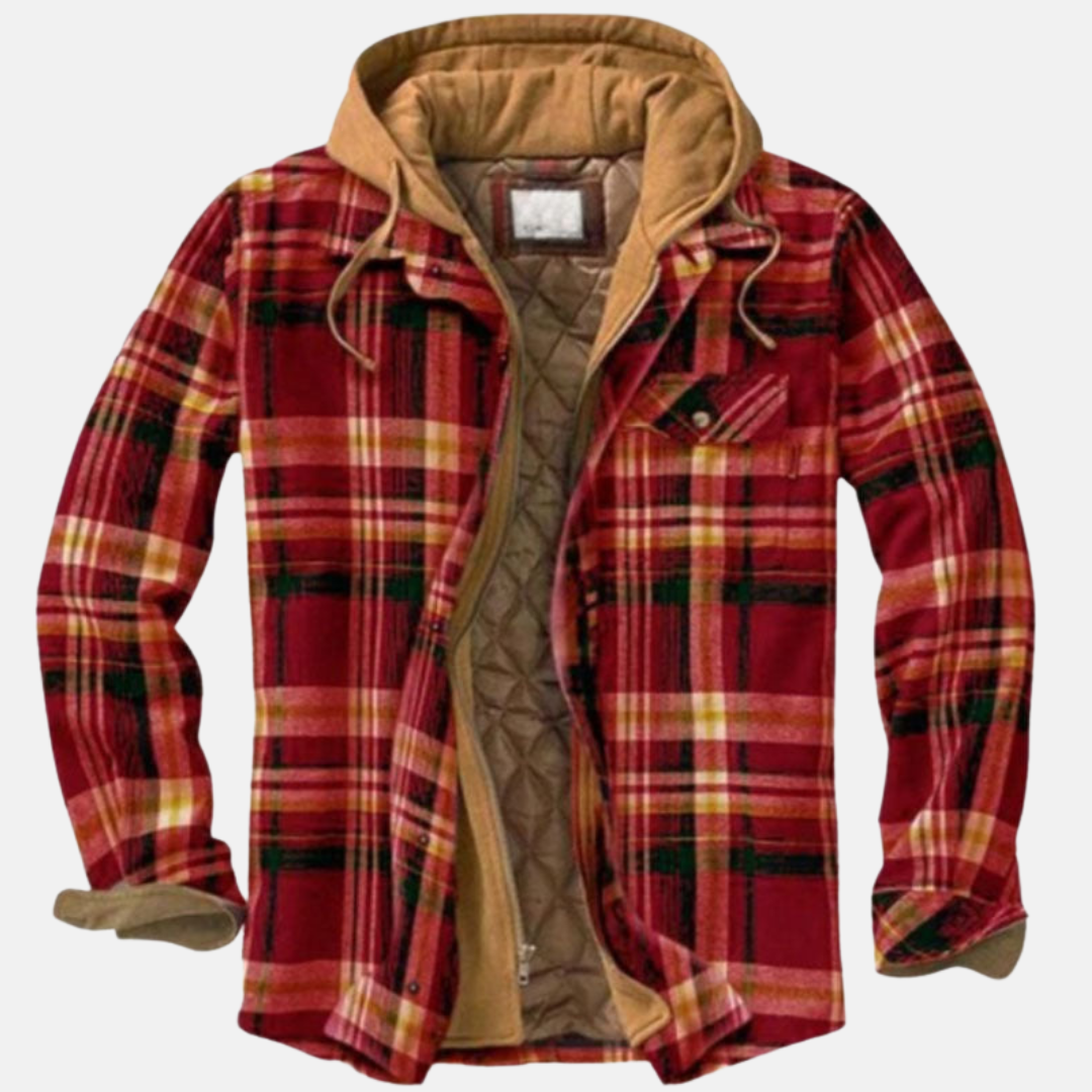 ERICH | MEN'S CHECK JACKET CASUAL WARM LINED 2