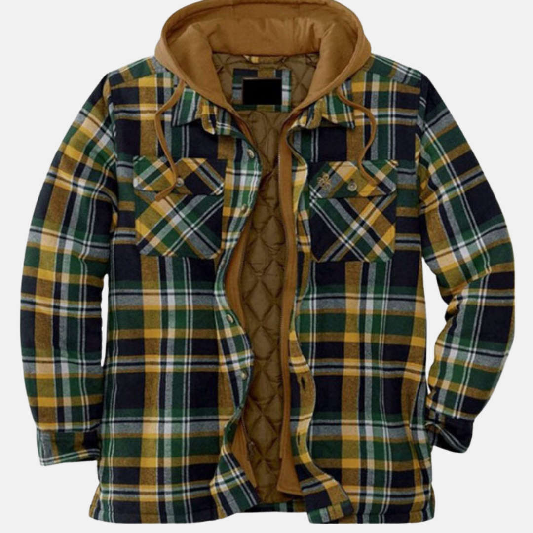ERICH | MEN'S CHECK JACKET CASUAL WARM LINED 3