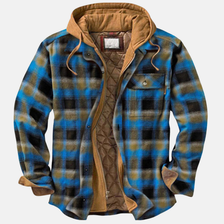 ERICH | MEN'S CHECK JACKET CASUAL WARM LINED 4