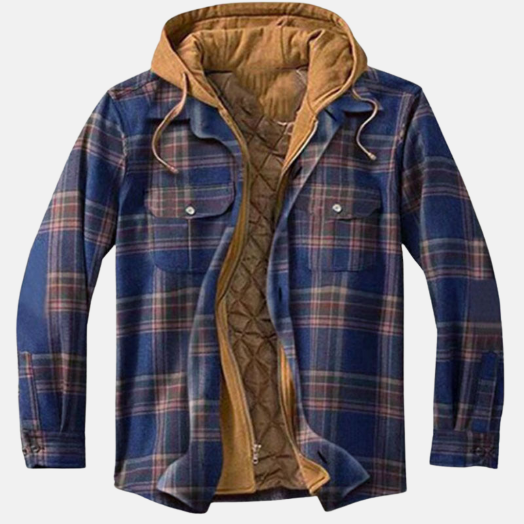 ERICH | MEN'S CHECK JACKET CASUAL WARM LINED 6
