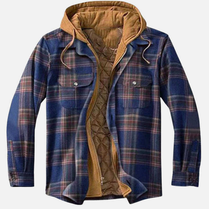 ERICH | MEN'S CHECK JACKET CASUAL WARM LINED 6