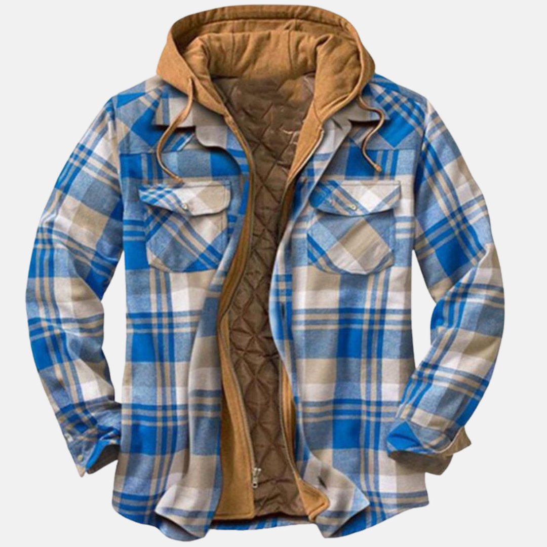 ERICH | MEN'S CHECK JACKET CASUAL WARM LINED 7