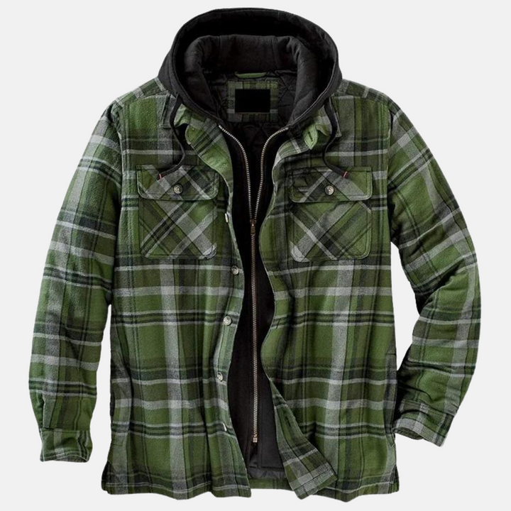 ERICH | MEN'S CHECK JACKET CASUAL WARM LINED 8