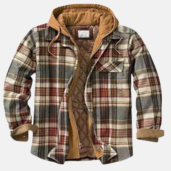 ERICH | MEN'S CHECK JACKET CASUAL WARM LINED 9