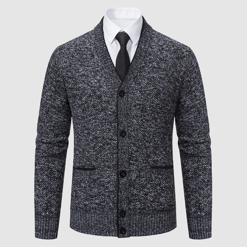 ETIENNE | MEN'S SHAWL COLLAR CARDIGAN SWEATER KNIT BUTTON UP 5