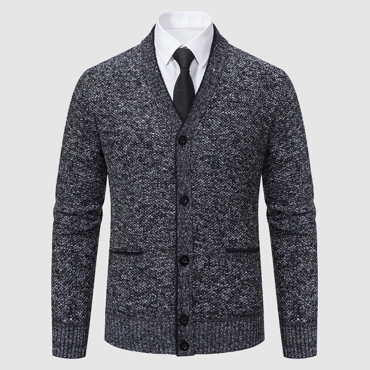 ETIENNE | MEN'S SHAWL COLLAR CARDIGAN SWEATER KNIT BUTTON UP 5
