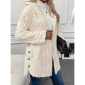 Eugenia | Women's Long Fleece Hooded Cardigan