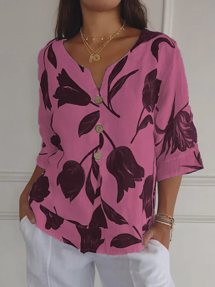 ZARIYA – PRINTED SPRING TUNIC FOR WOMEN