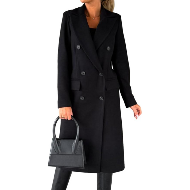 FABIENNE - DOUBLE BREASTED MID LENGTH COAT 1