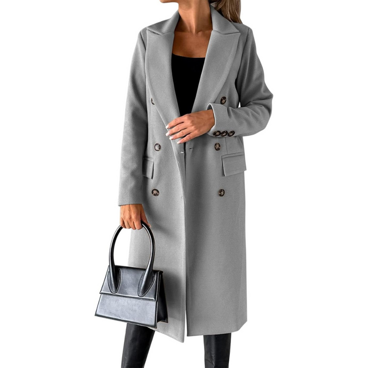 FABIENNE - DOUBLE BREASTED MID LENGTH COAT 2