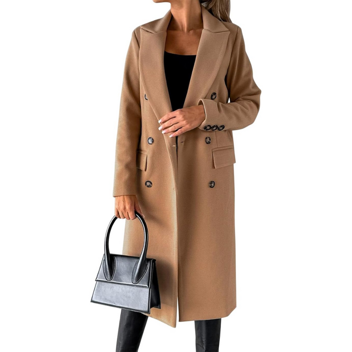 FABIENNE - DOUBLE BREASTED MID LENGTH COAT 3