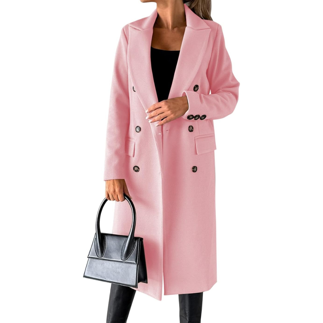 FABIENNE - DOUBLE BREASTED MID LENGTH COAT 4