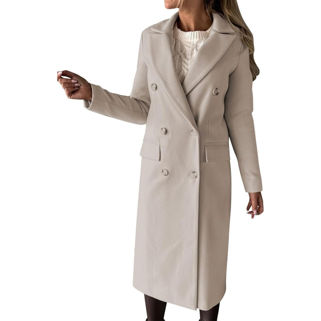FABIENNE - DOUBLE BREASTED MID LENGTH COAT 5