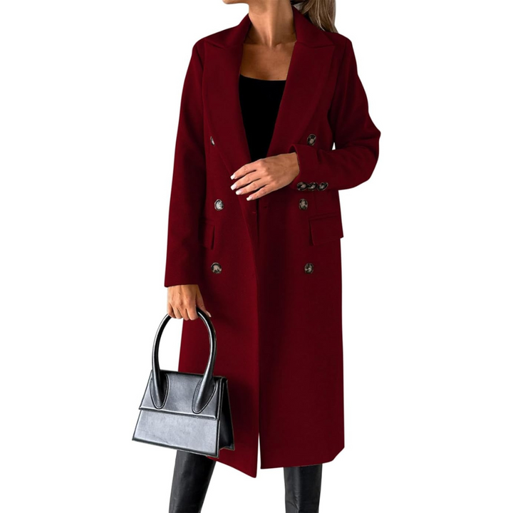 FABIENNE - DOUBLE BREASTED MID LENGTH COAT 6