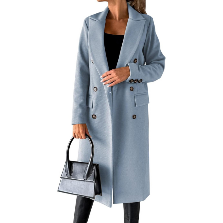FABIENNE - DOUBLE BREASTED MID LENGTH COAT 7