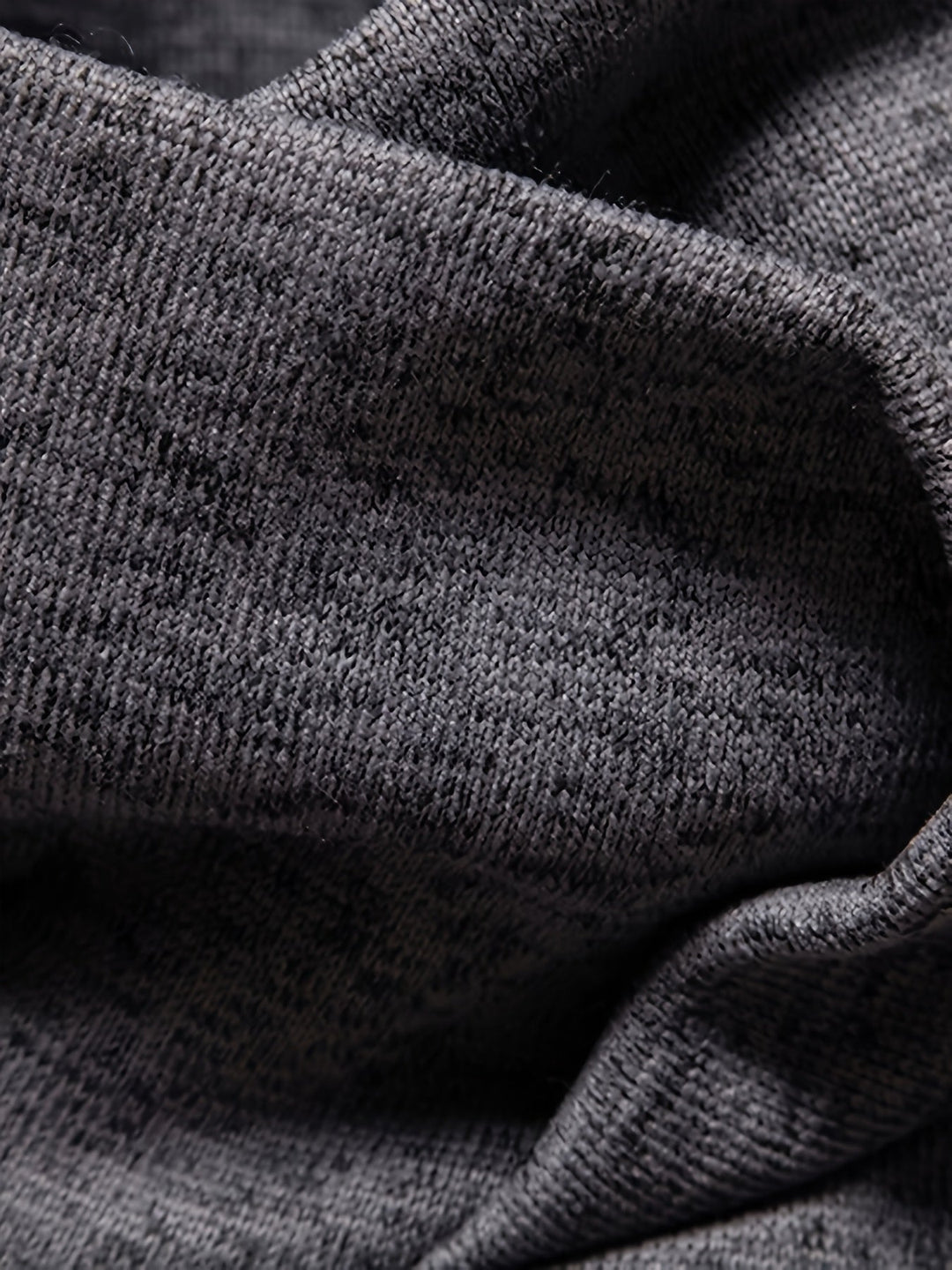 Men's Cowl Neck Button Turtleneck – Detail View