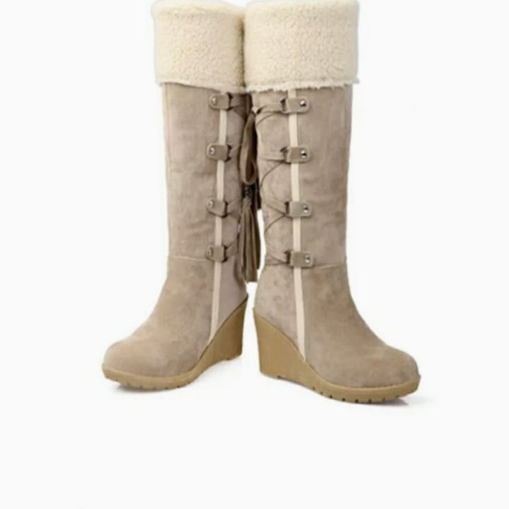 FANTINE | WOMEN'S WEDGE KNEE HIGH WINTER BOOTS 4