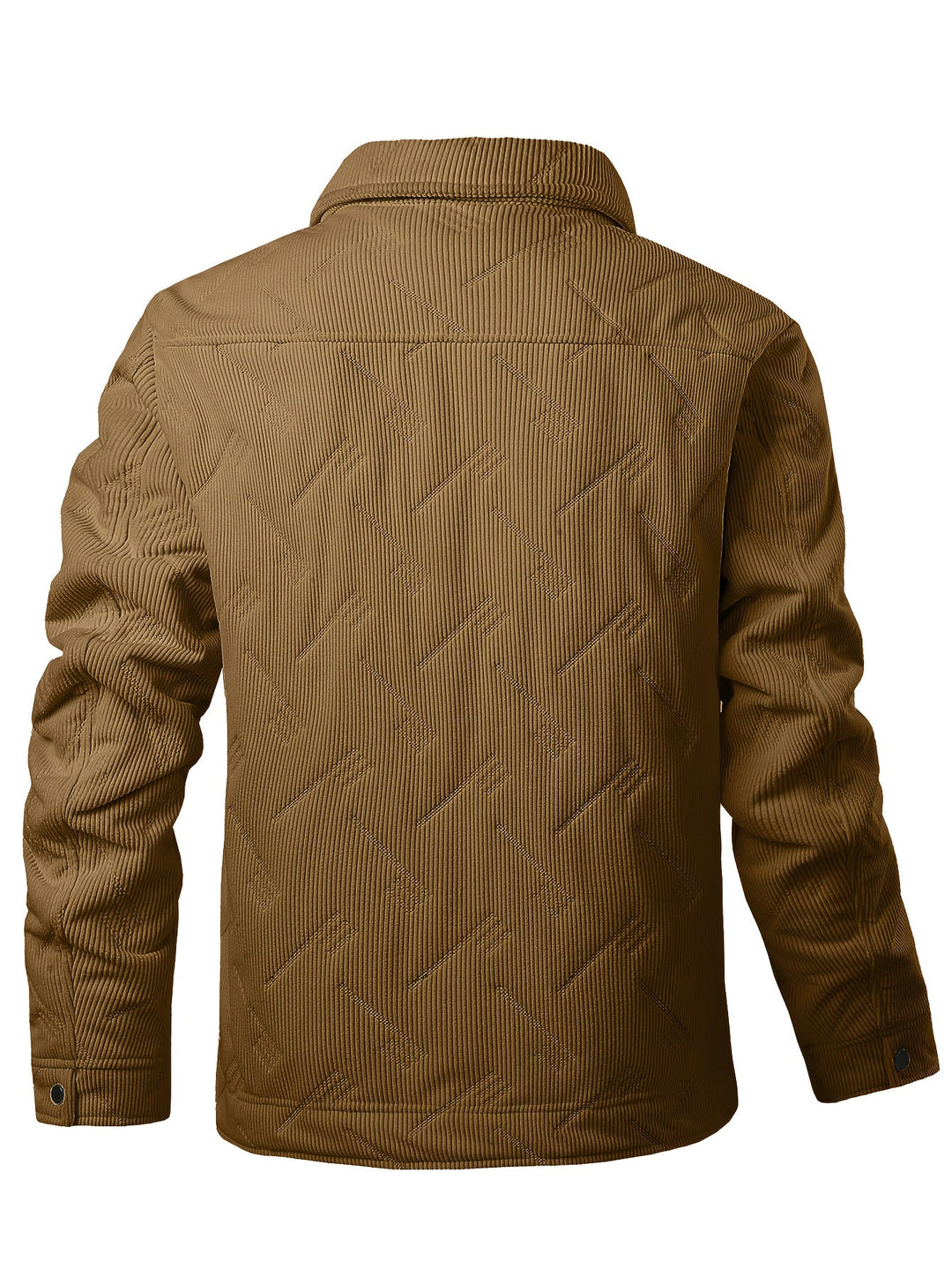 Men's Quilted Sherpa Trucker Jacket – Detail View