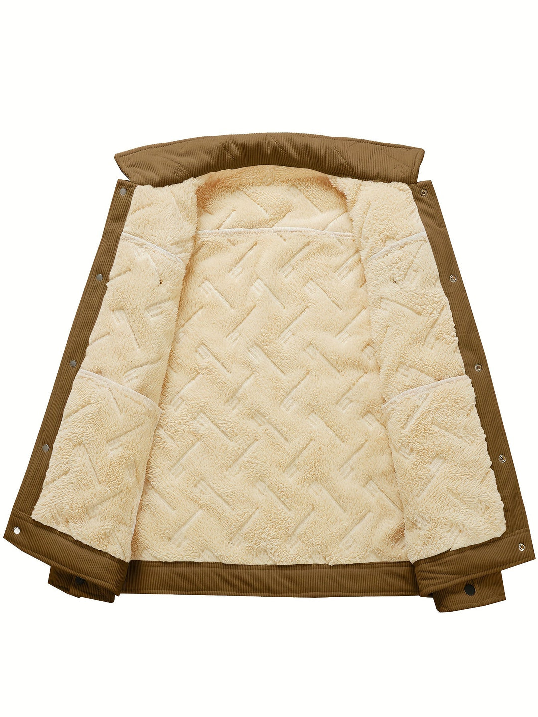 Men's Quilted Sherpa Trucker Jacket – Detail View
