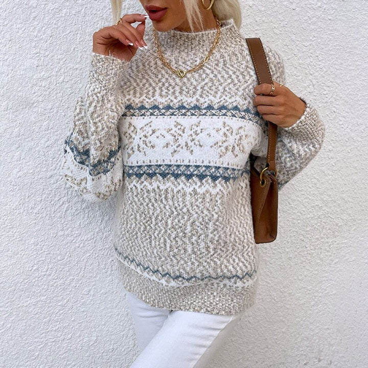 FERN - NORDIC SNOWFLAKE KNIT SWEATER 4
