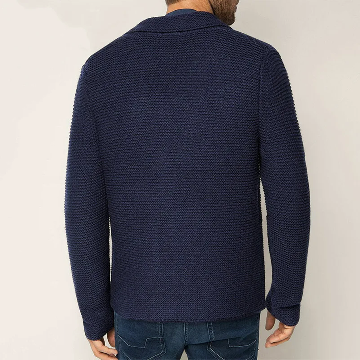 FIRMIN | MEN'S KNITTED BLAZER CARDIGAN SWEATER JACKET POCKETS 7