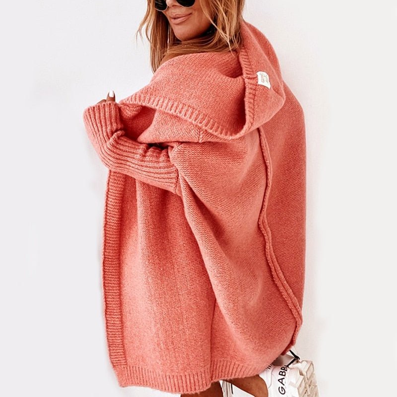 FRANCOISE | WOMEN'S OVERSIZED CARDIGAN LONG CHUNKY KNIT SWEATER 4