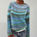 Freya | Women's Icelandic Fair Isle Knit Sweater