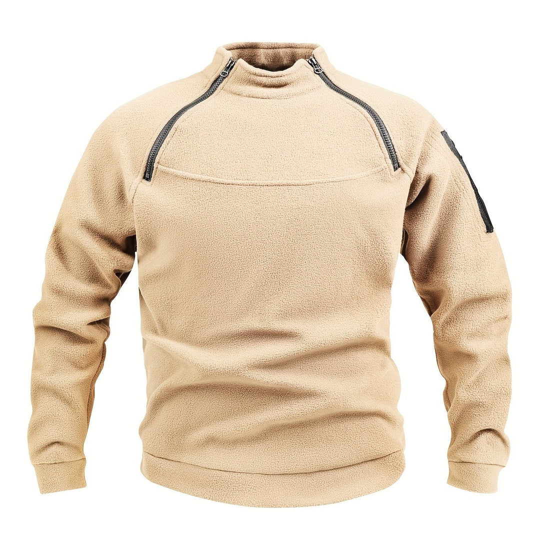 GAETAN | MEN'S MOCK NECK FLEECE PULLOVER SWEATSHIRT 1