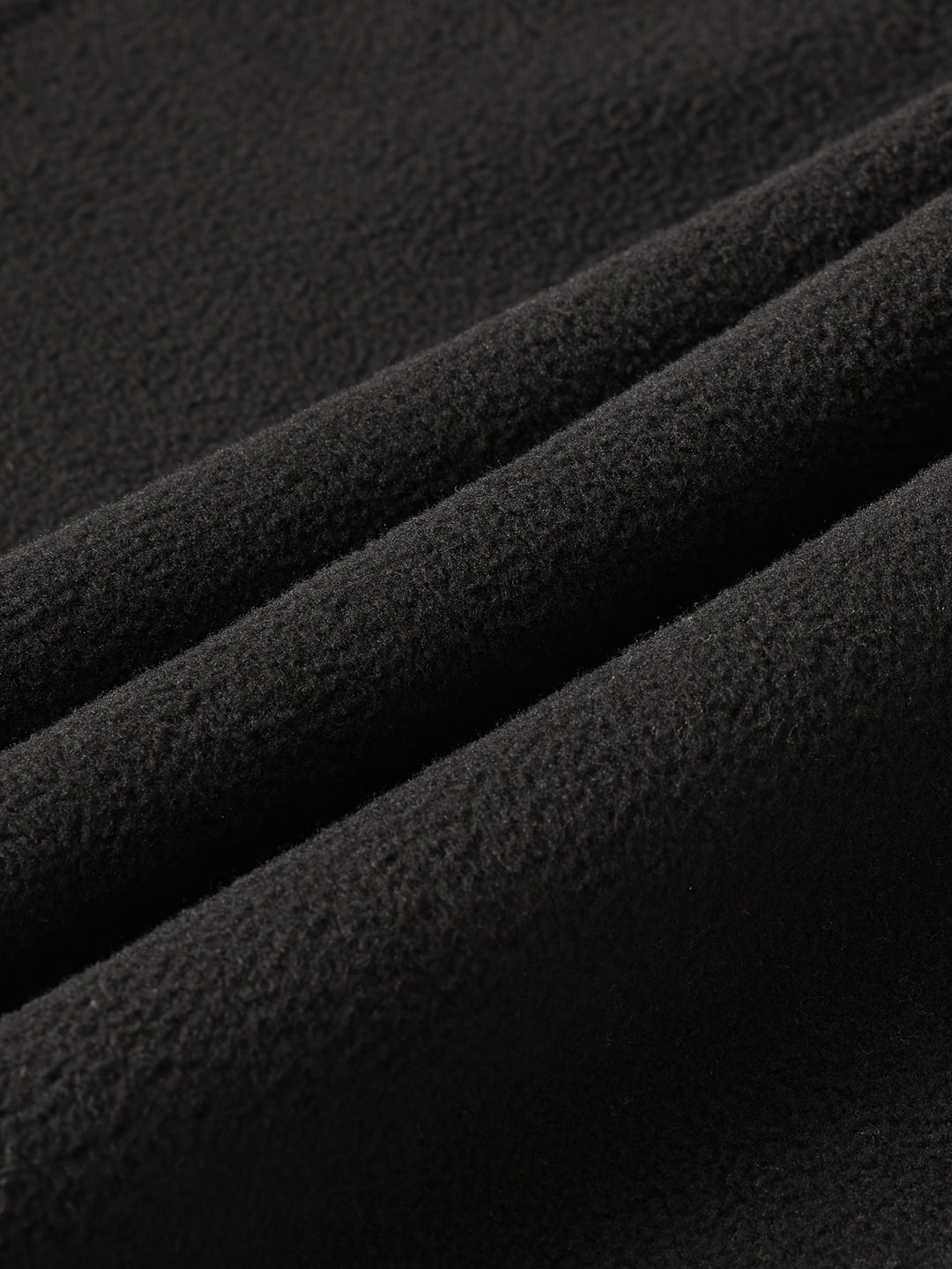 Men's Mock Neck Fleece Sweatshirt – Detail View