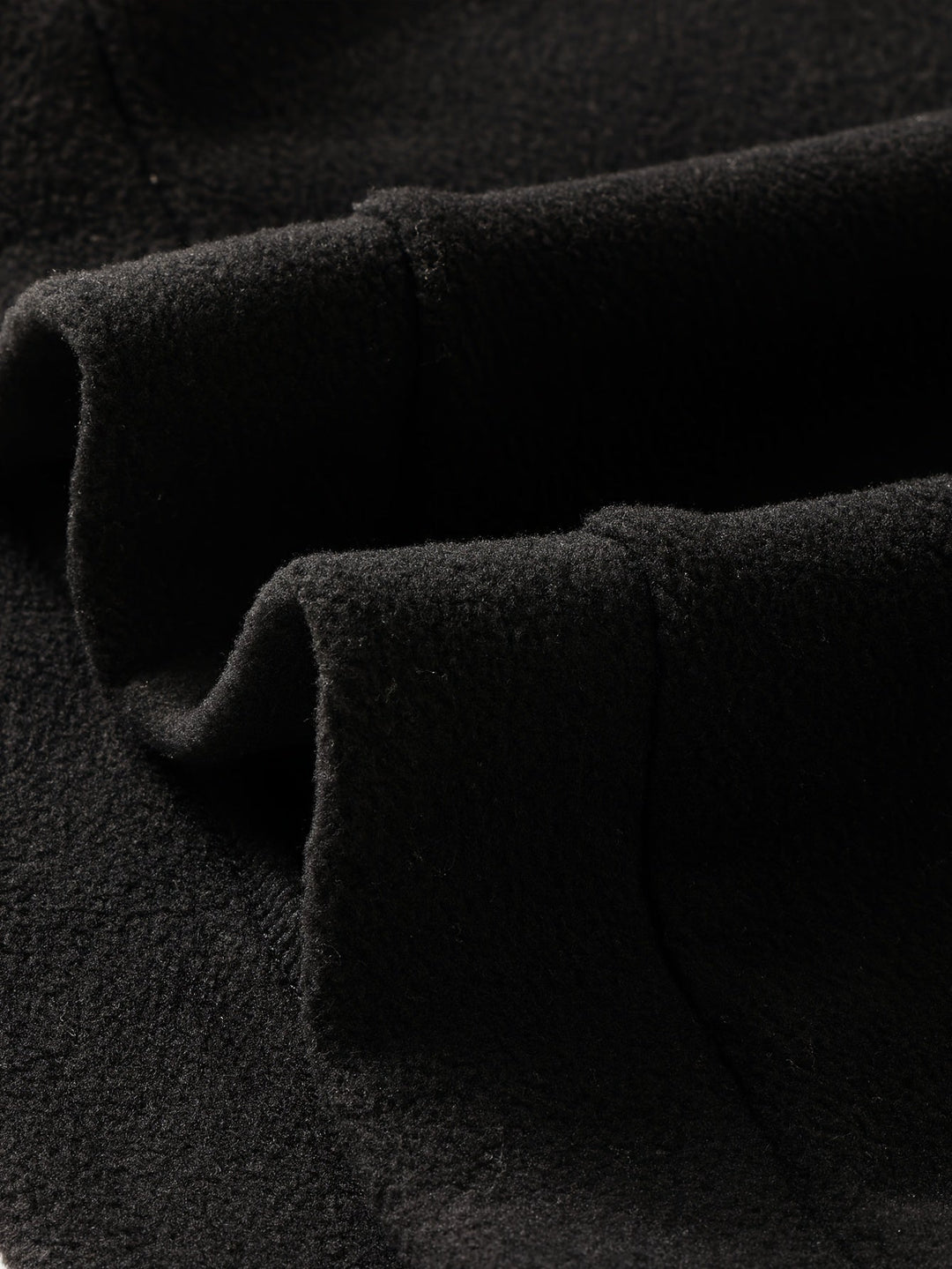 Men's Mock Neck Fleece Sweatshirt – Detail View
