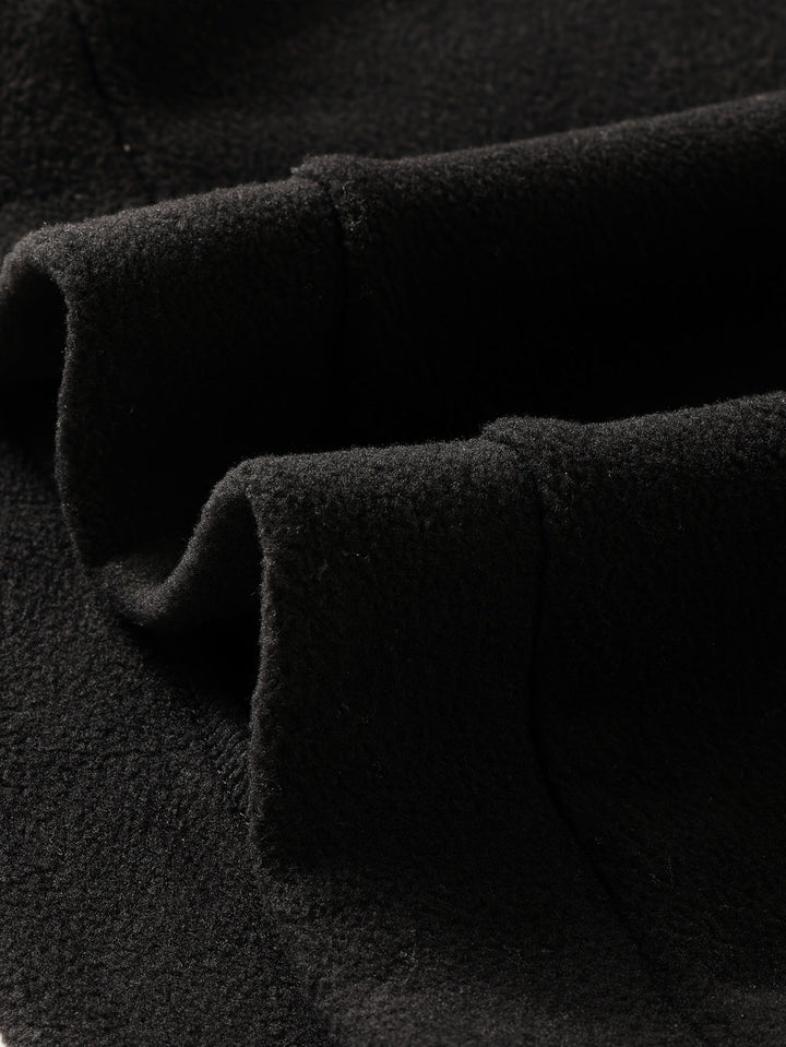 Men's Mock Neck Fleece Sweatshirt – Detail View