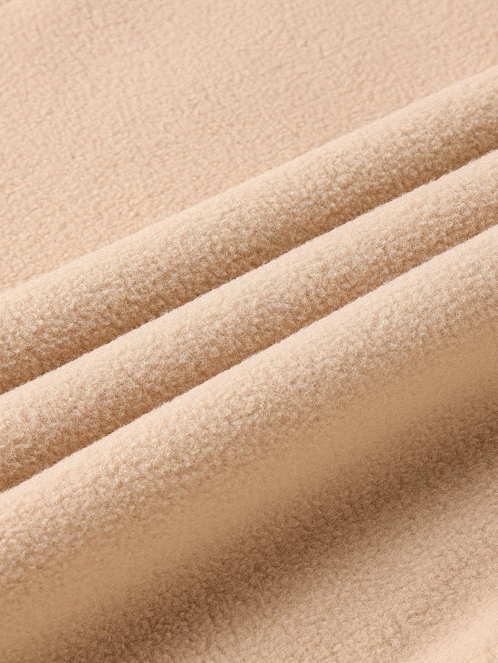 Men's Mock Neck Fleece Sweatshirt – Detail View