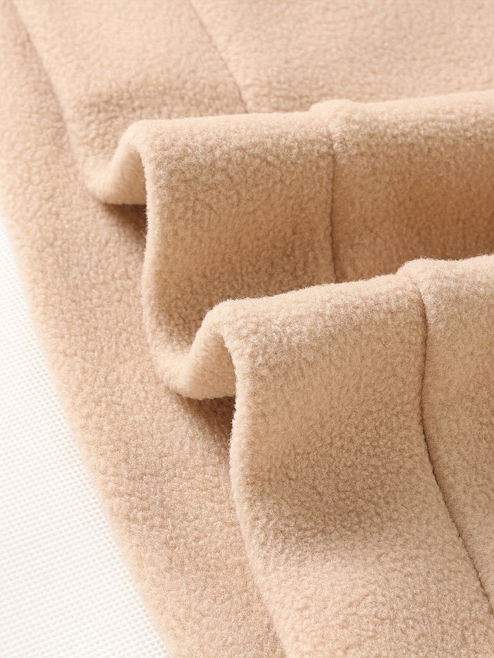 Men's Mock Neck Fleece Sweatshirt – Detail View