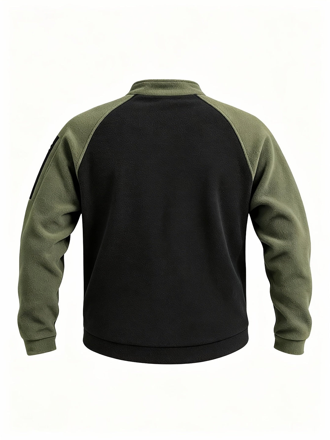 Men's Mock Neck Fleece Sweatshirt – Detail View