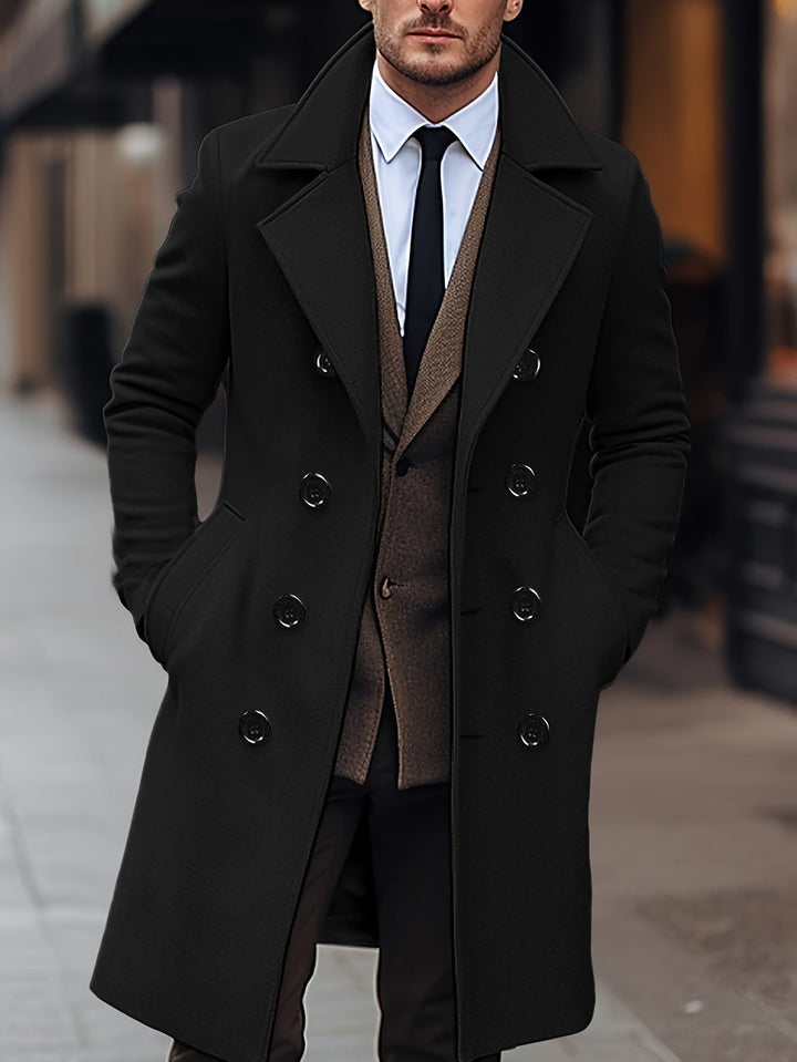 GARRICK - PEAK LAPEL DOUBLE BREASTED OVERCOAT 2