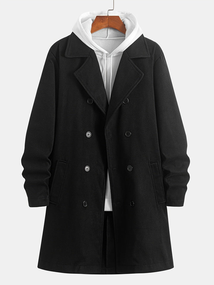 GARRICK - PEAK LAPEL DOUBLE BREASTED OVERCOAT 4