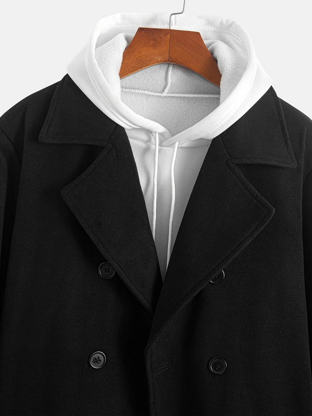 GARRICK - PEAK LAPEL DOUBLE BREASTED OVERCOAT 5