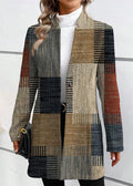 Jill | Women's Patchwork Print Open Front Blazer
