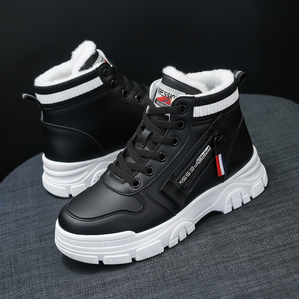GERALDINE | WOMEN'S PLATFORM SNEAKERS WINTER HIGH TOP LACE UP 1