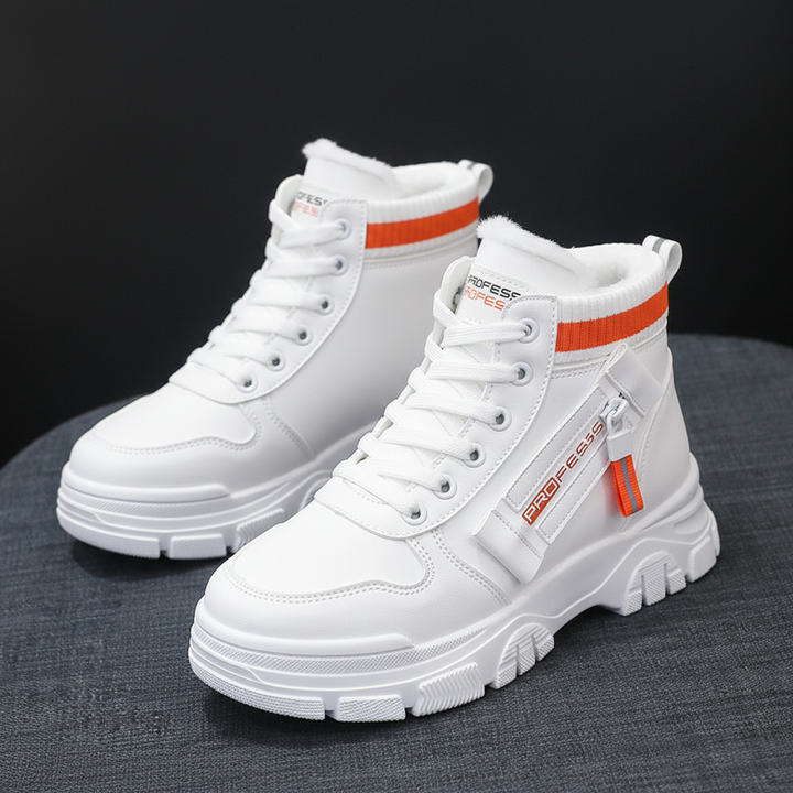 GERALDINE | WOMEN'S PLATFORM SNEAKERS WINTER HIGH TOP LACE UP 2