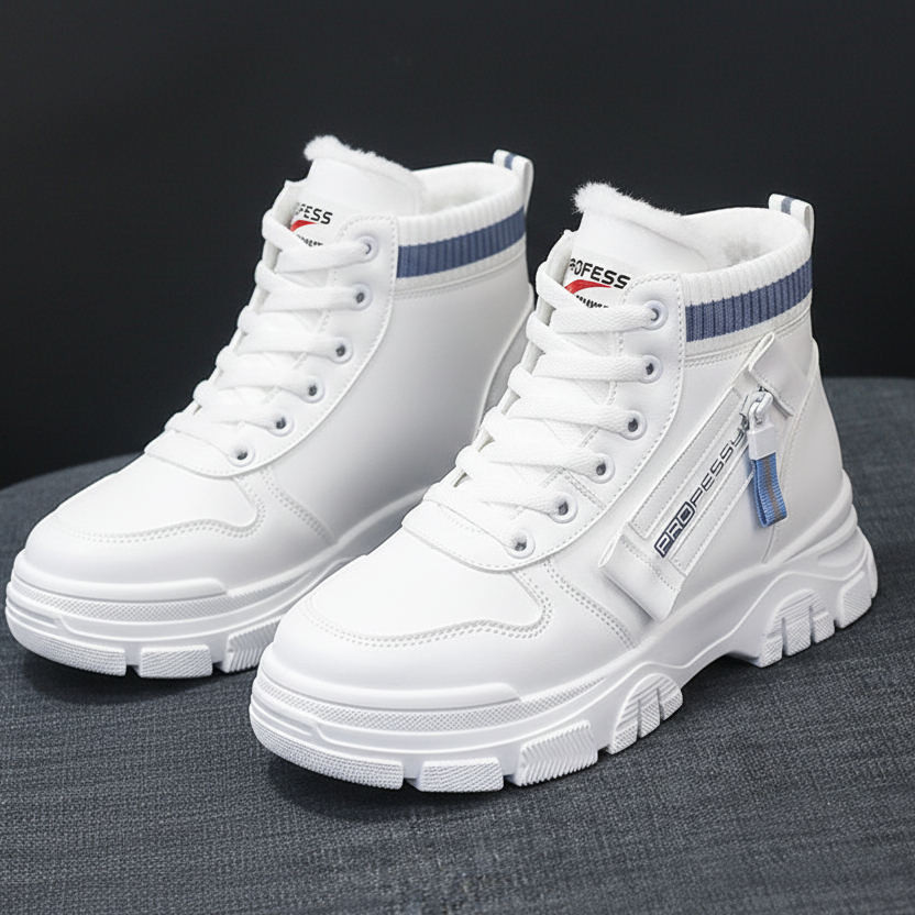 GERALDINE | WOMEN'S PLATFORM SNEAKERS WINTER HIGH TOP LACE UP 3