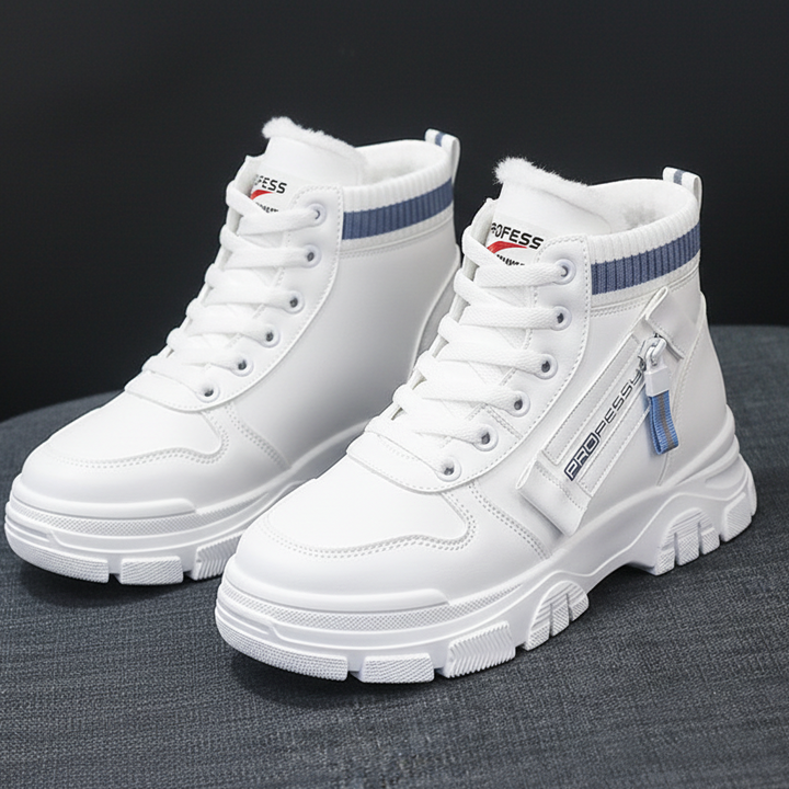 GERALDINE | WOMEN'S PLATFORM SNEAKERS WINTER HIGH TOP LACE UP 3