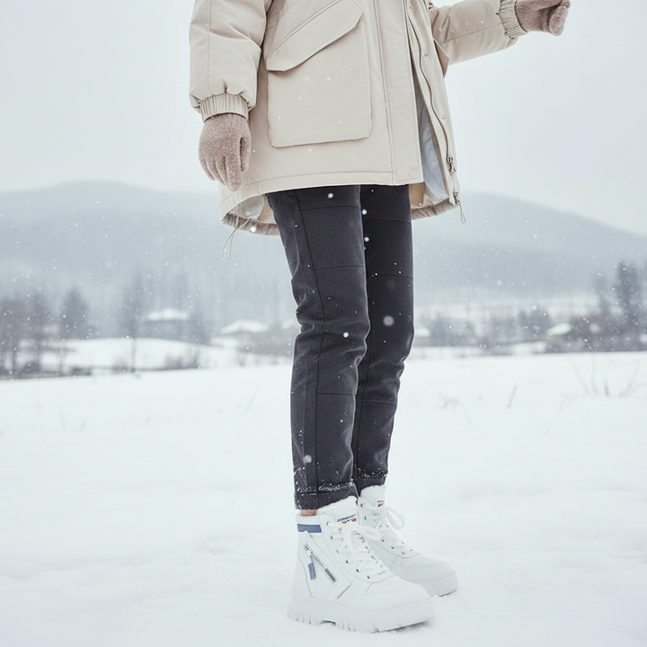 GERALDINE | WOMEN'S PLATFORM SNEAKERS WINTER HIGH TOP LACE UP 5