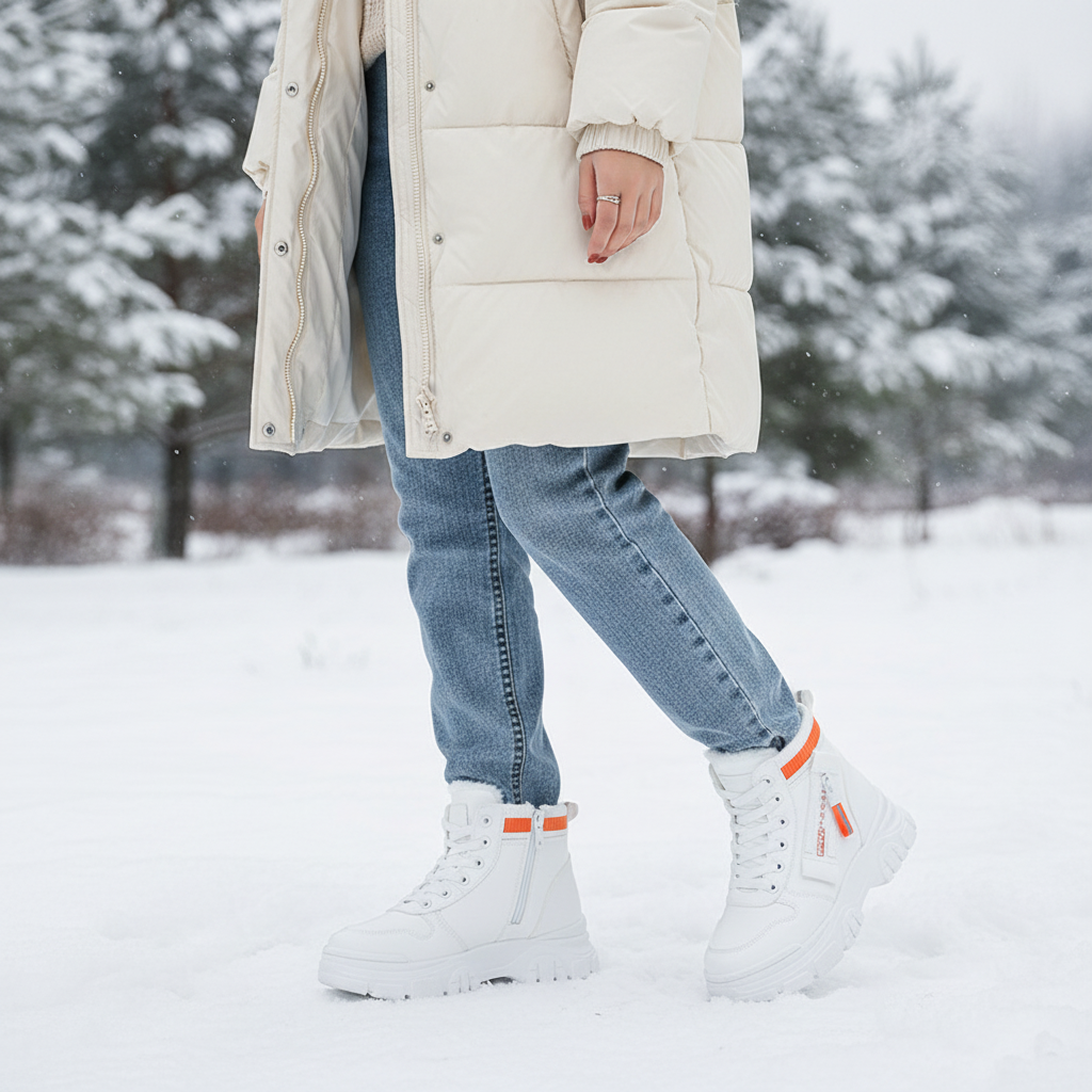 GERALDINE | WOMEN'S PLATFORM SNEAKERS WINTER HIGH TOP LACE UP 6