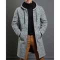 Gerard | Men's Hooded Knit Longline Zip Coat
